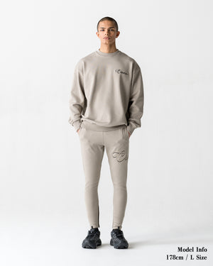 CRONOS  SCRIPT SWEAT【GREIGE】