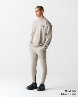 CRONOS  SCRIPT SWEAT【GREIGE】