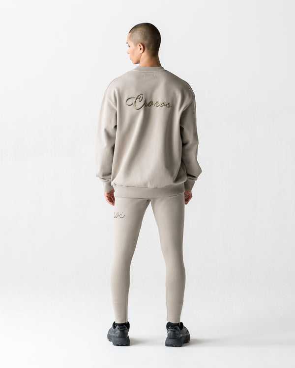 CRONOS HIGH TENSION SCRIPT SKINNY PANTS【GREIGE】