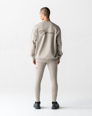 CRONOS  SCRIPT SWEAT【GREIGE】