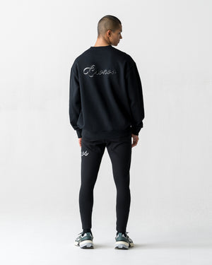 CRONOS  SCRIPT SWEAT【BLACK】