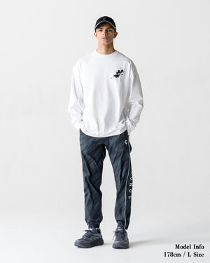 CRONOS PAINT STROKE L/S TEE【WHITE】