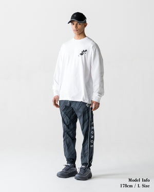 CRONOS PAINT STROKE L/S TEE【WHITE】