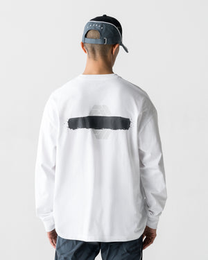 CRONOS PAINT STROKE L/S TEE【WHITE】
