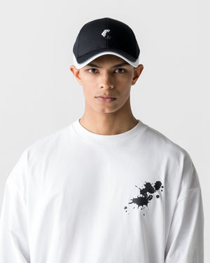 CRONOS BICOLOR PANEL BRIM CAP [BLACK×WHITE]