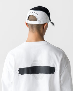 CRONOS BICOLOR PANEL BRIM CAP【BLACK×WHITE】