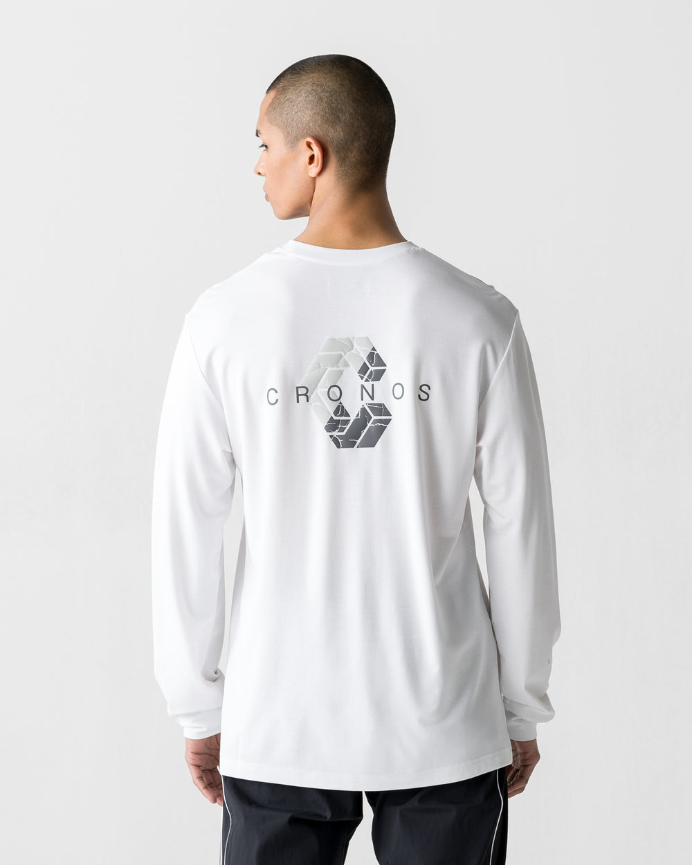 CRONOS BOLD BACK LOGO REGULARFIT T-SHIRT【WHITE】