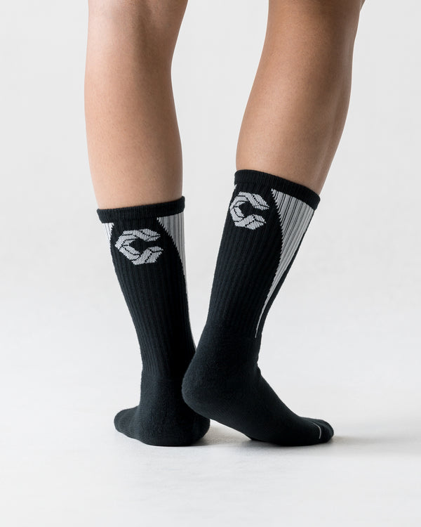 CRONOS MINI BOX LOGO SOCKS【BLACK】