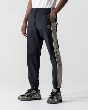 CRONOS VISION PIPING PANTS [BLACK×TAUPE]