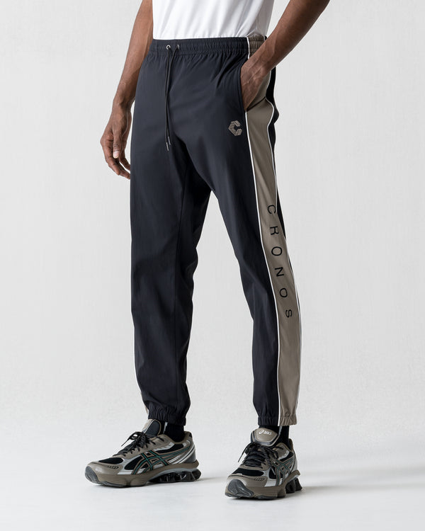 CRONOS VISION PIPING PANTS【BLACK×TAUPE】