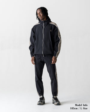 CRONOS VISION PIPING PANTS【BLACK×TAUPE】