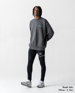 CRONOS  SCRIPT SWEAT【V BLACK】