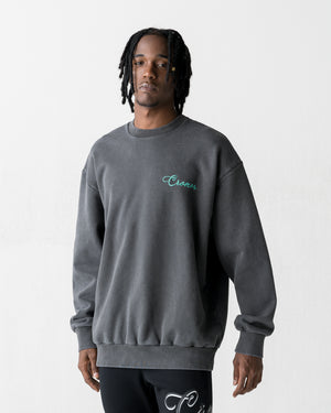 CRONOS  SCRIPT SWEAT【V BLACK】