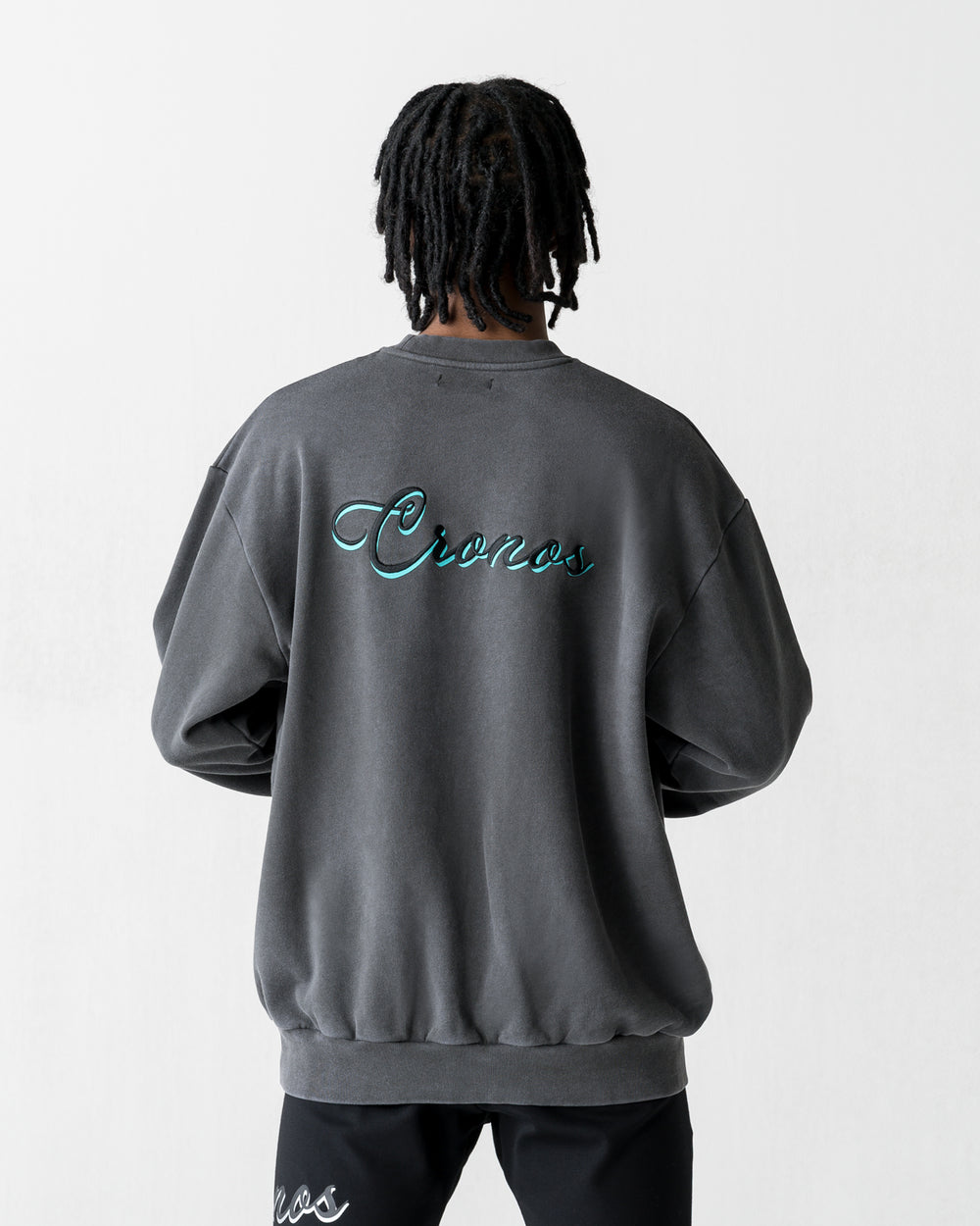 CRONOS  SCRIPT SWEAT【V BLACK】