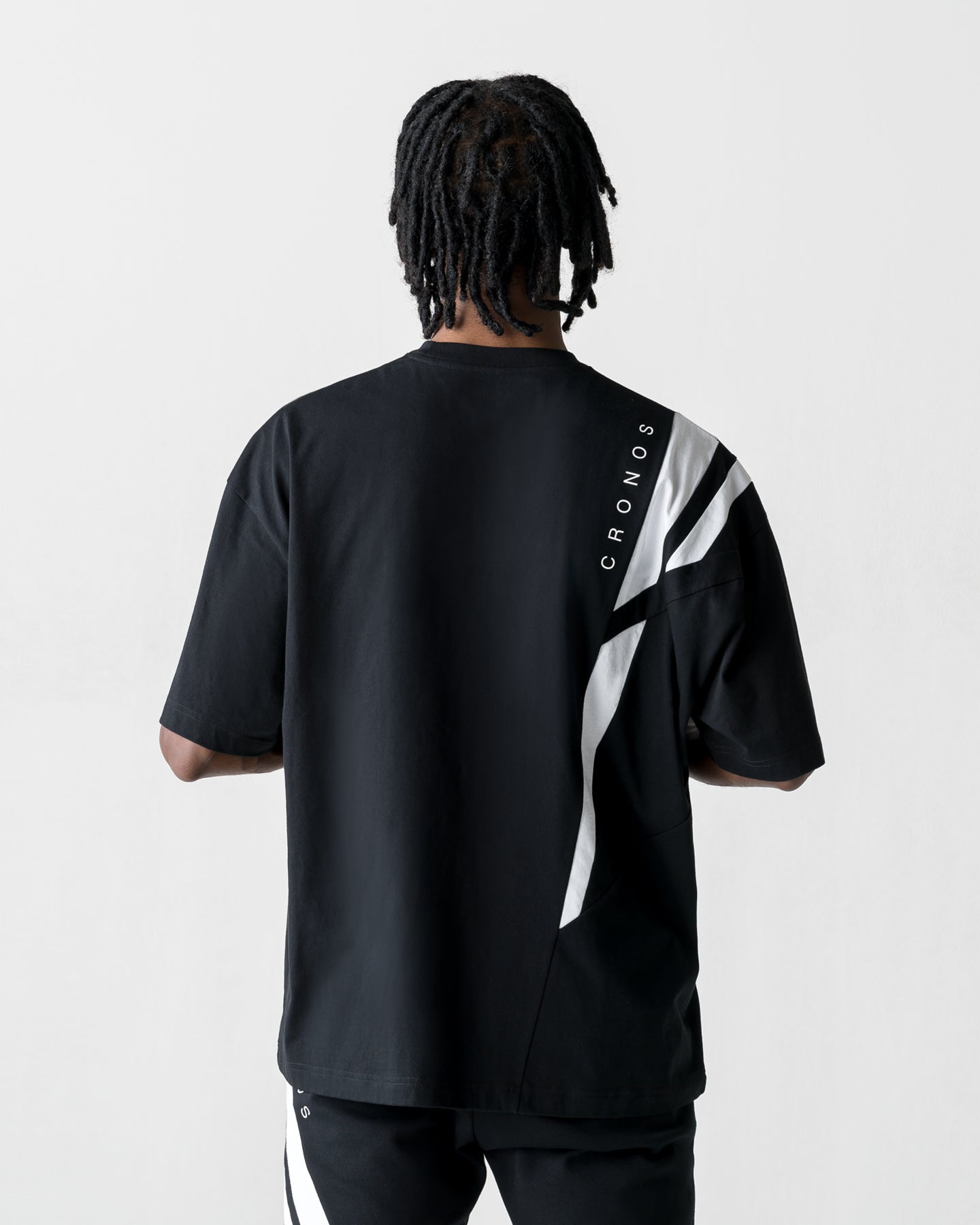 CRONOS ACTIVE FLOW OVERSIZE S/S TEE【BLACK】