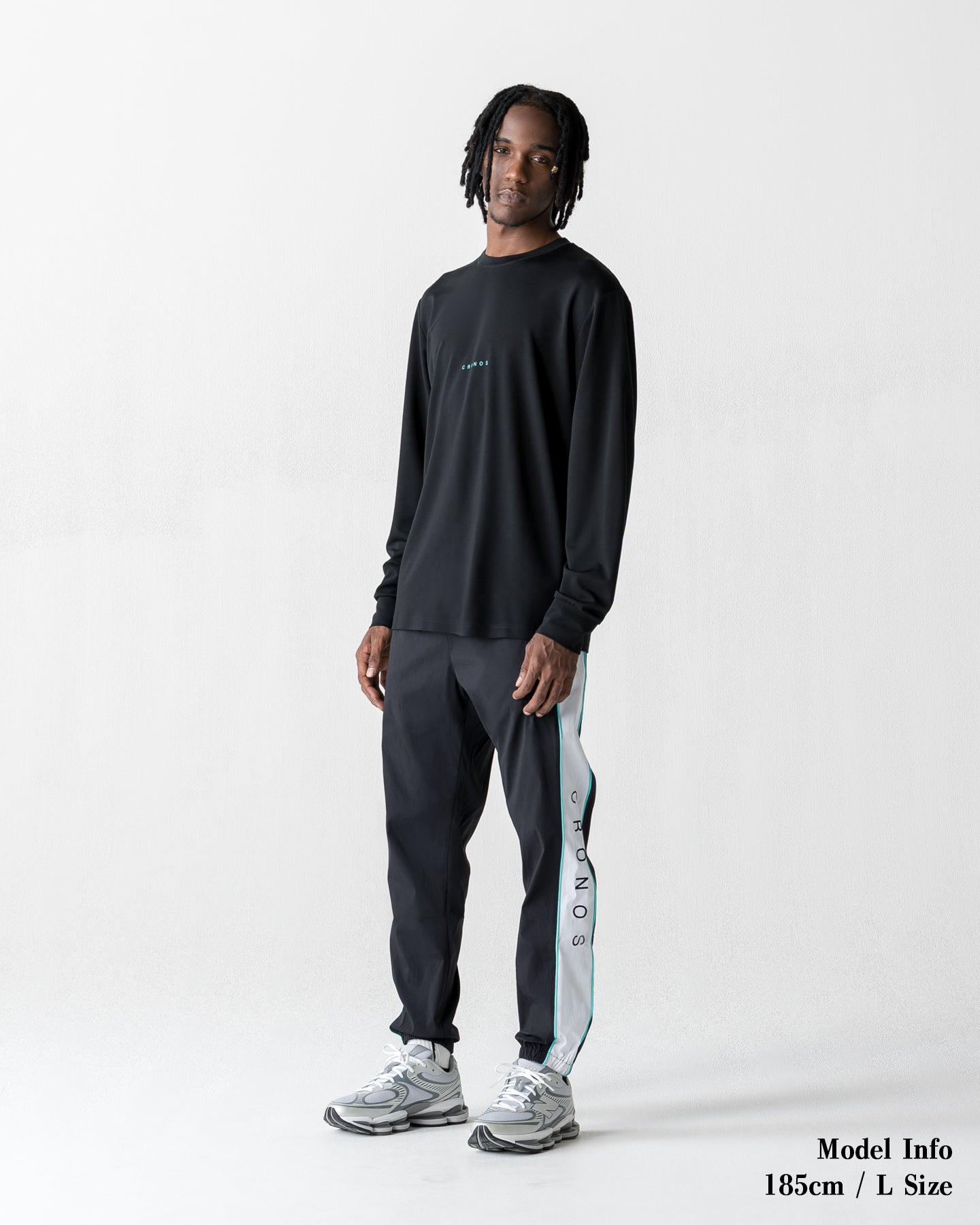 CRONOS BOLD 【BLACK×T.BLUE】 CRONOS BOLD BACK LOGO REGULARFIT T-SHIRT【BLACK×T.BLUE】