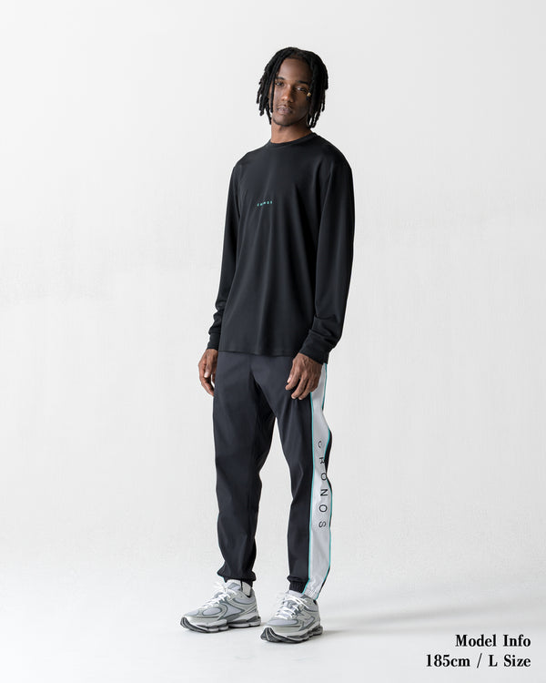 CRONOS BOLD BACK LOGO REGULARFIT T-SHIRT【BLACK×T.BLUE】