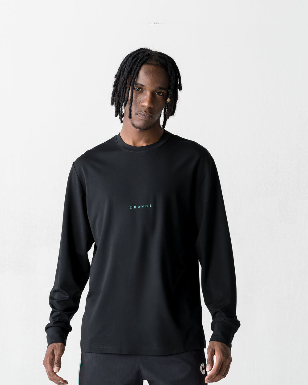 CRONOS BOLD BACK LOGO REGULARFIT T-SHIRT【BLACK×T.BLUE】