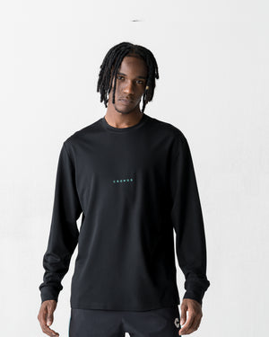 CRONOS BOLD BACK LOGO REGULARFIT T-SHIRT【BLACK×T.BLUE】