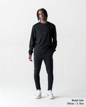 CRONOS ACTIVE SLIM Long Pants【BLACK×SILVER】