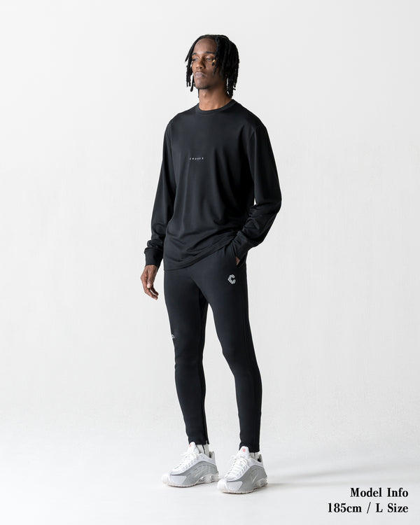 CRONOS BOLD BACK LOGO REGULARFIT T-SHIRT【BLACK×SILVER】