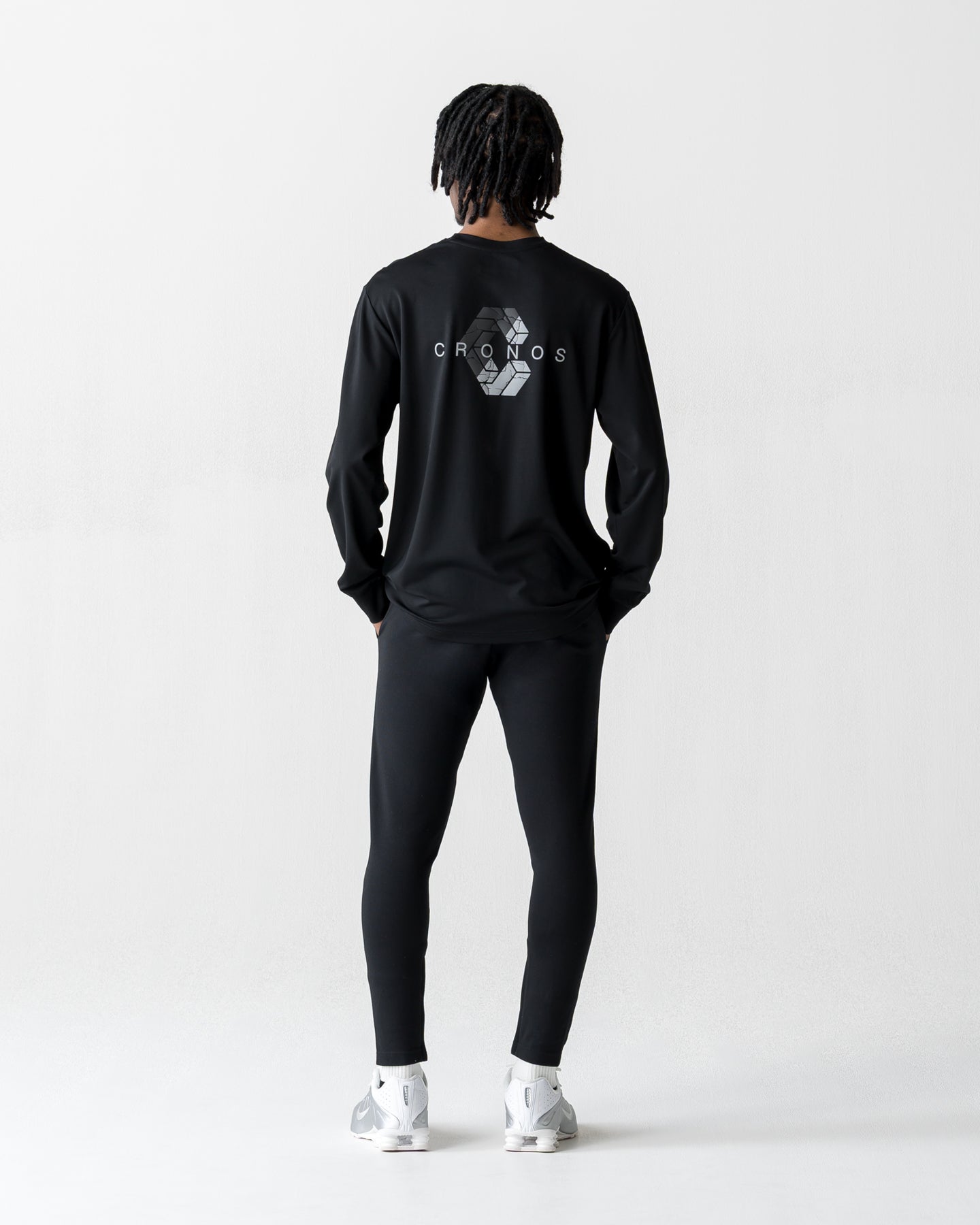 CRONOS ACTIVE SLIM Long Pants【BLACK×SILVER】