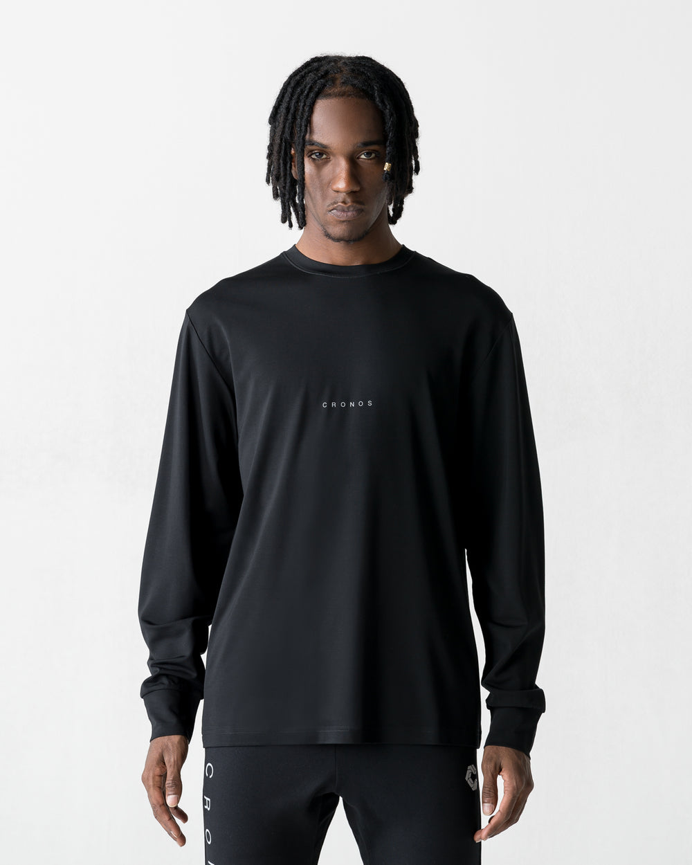 CRONOS BOLD BACK LOGO REGULARFIT T-SHIRT【BLACK×SILVER】