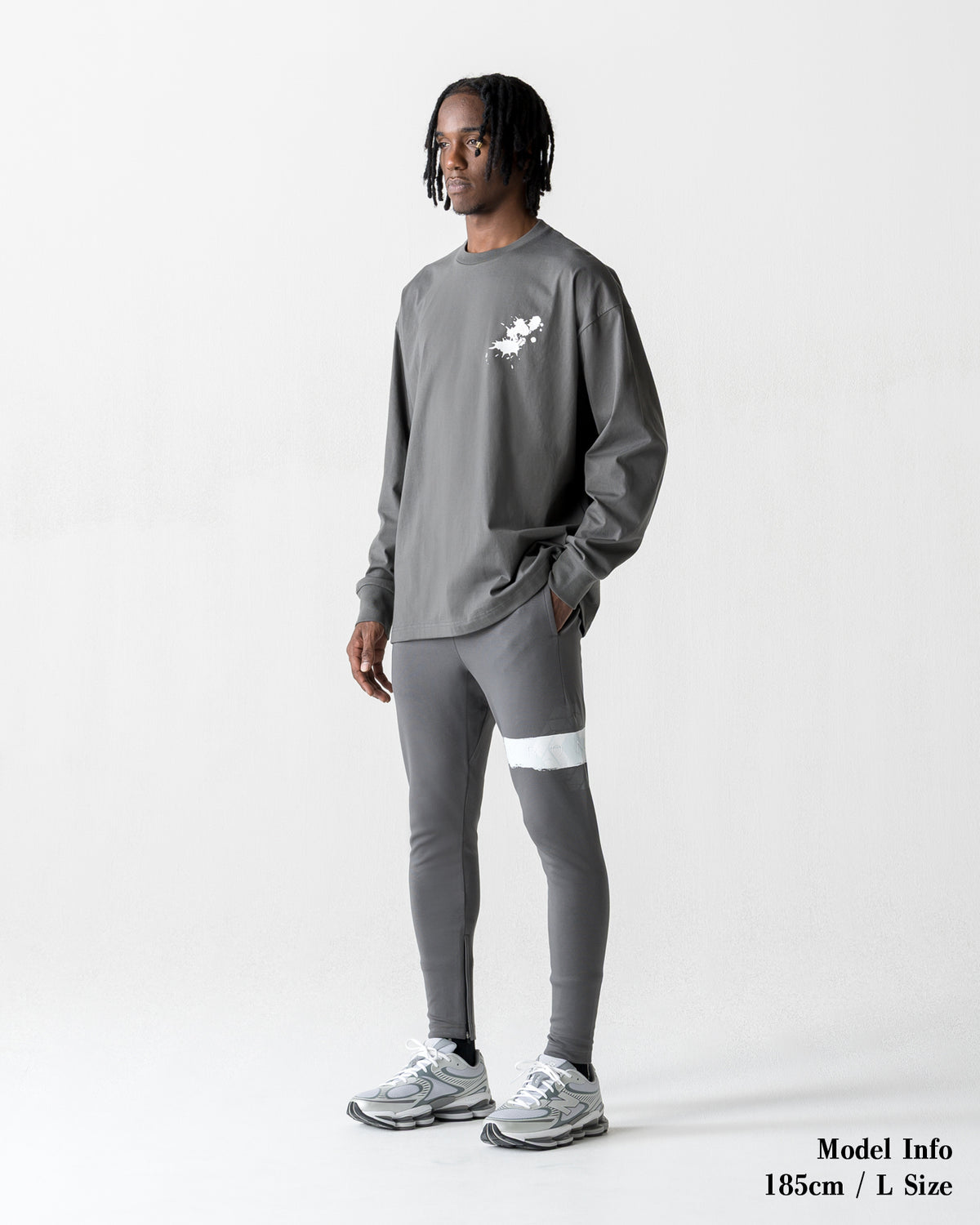 Bec Cronos CRONOS PAINT STROKE SKINNY PANTS【D.GRAY】