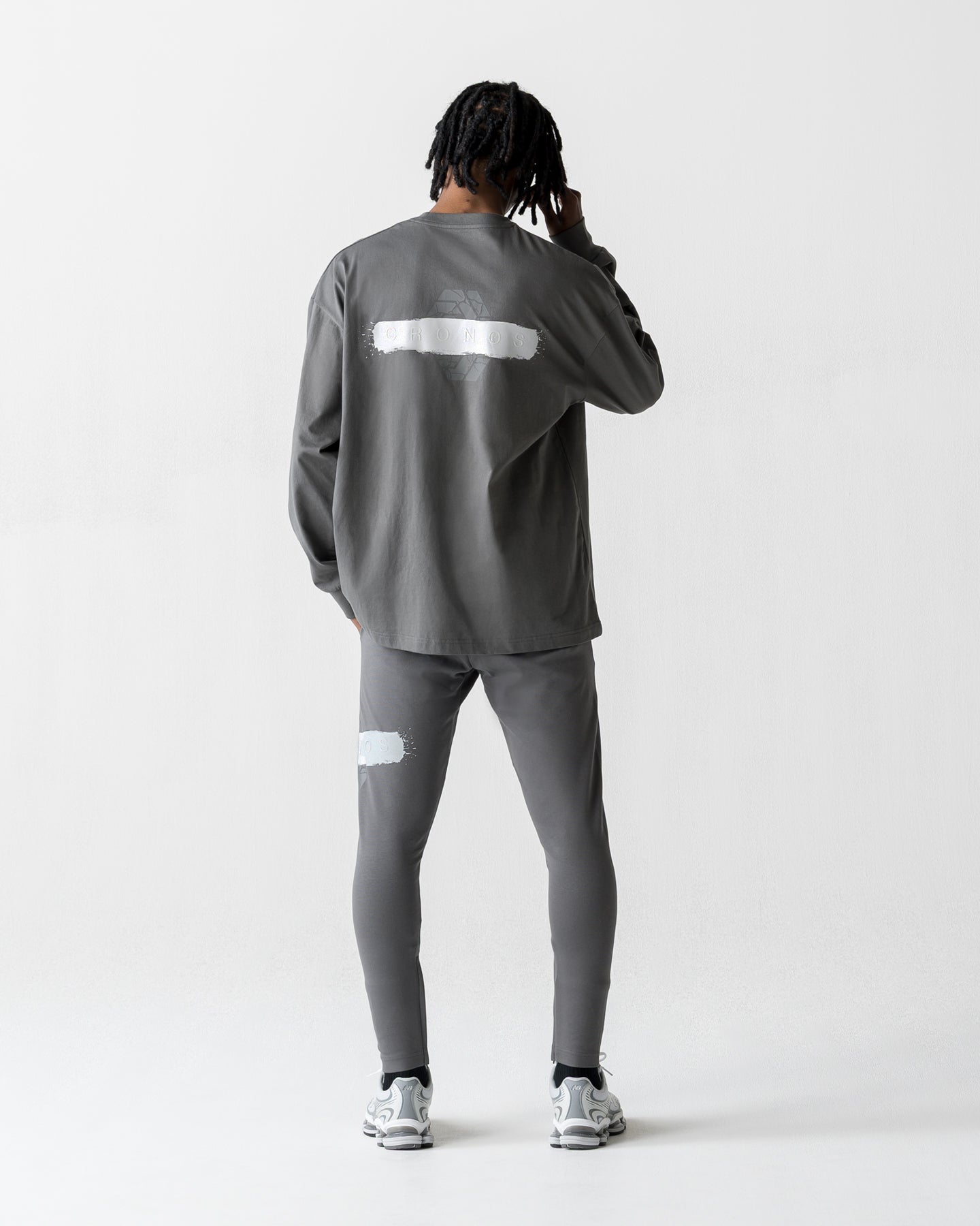 CRONOS PAINT STROKE SKINNY PANTS【D.GRAY】