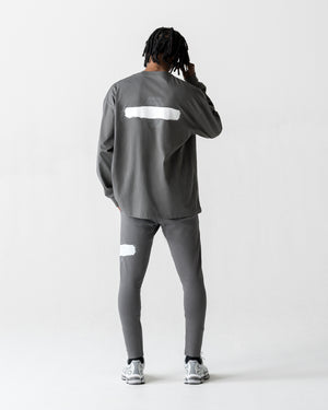 CRONOS PAINT STROKE L/S TEE【D.GRAY】