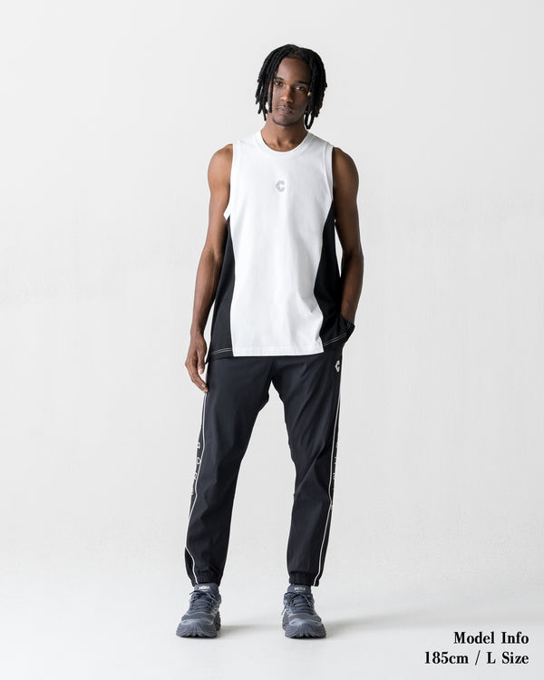 CRONOS SPLIT  LOGO SLEEVELESS【WHITE】