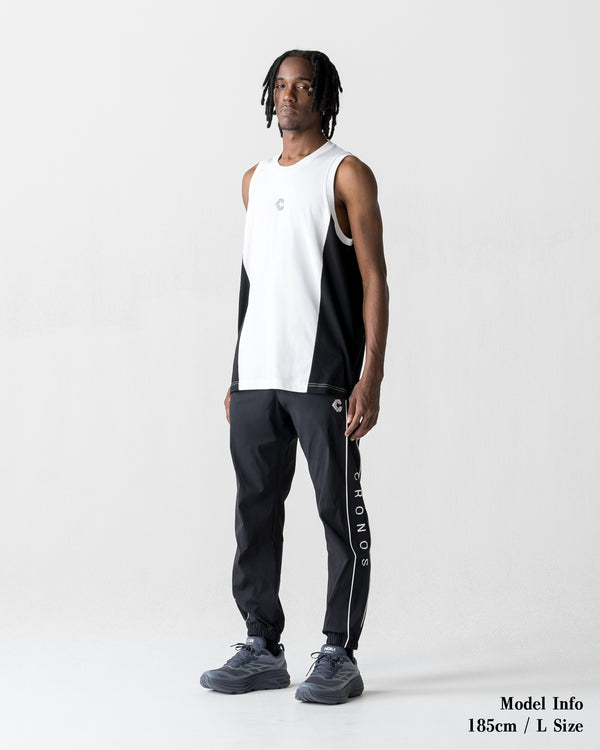 CRONOS SPLIT  LOGO SLEEVELESS【WHITE】