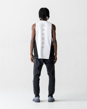 CRONOS SPLIT  LOGO SLEEVELESS【WHITE】