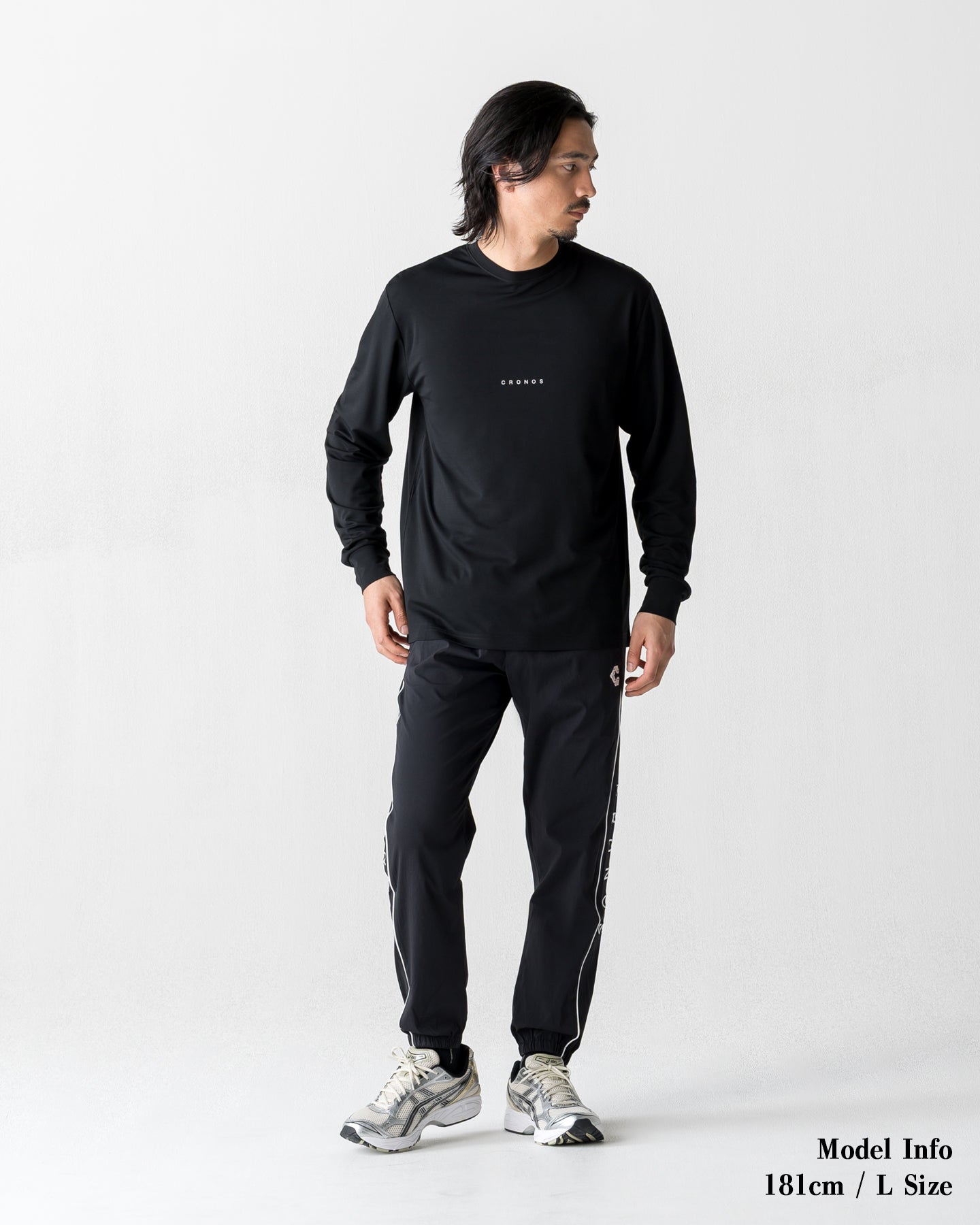トップス CRONOS logo pullover Parker BLACK CRONOS CIRCLE LOGO HOODIE【BLACK】