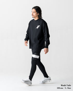 CRONOS PAINT STROKE SKINNY PANTS【BLACK】