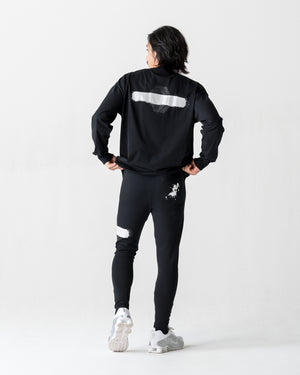 CRONOS PAINT STROKE SKINNY PANTS【BLACK】