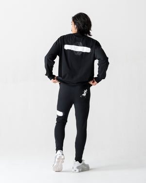 CRONOS PAINT STROKE L/S TEE【BLACK】