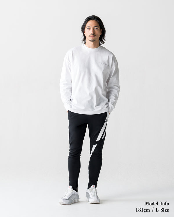 CRONOS BACK STATEMENT L/S TEE【WHITE】