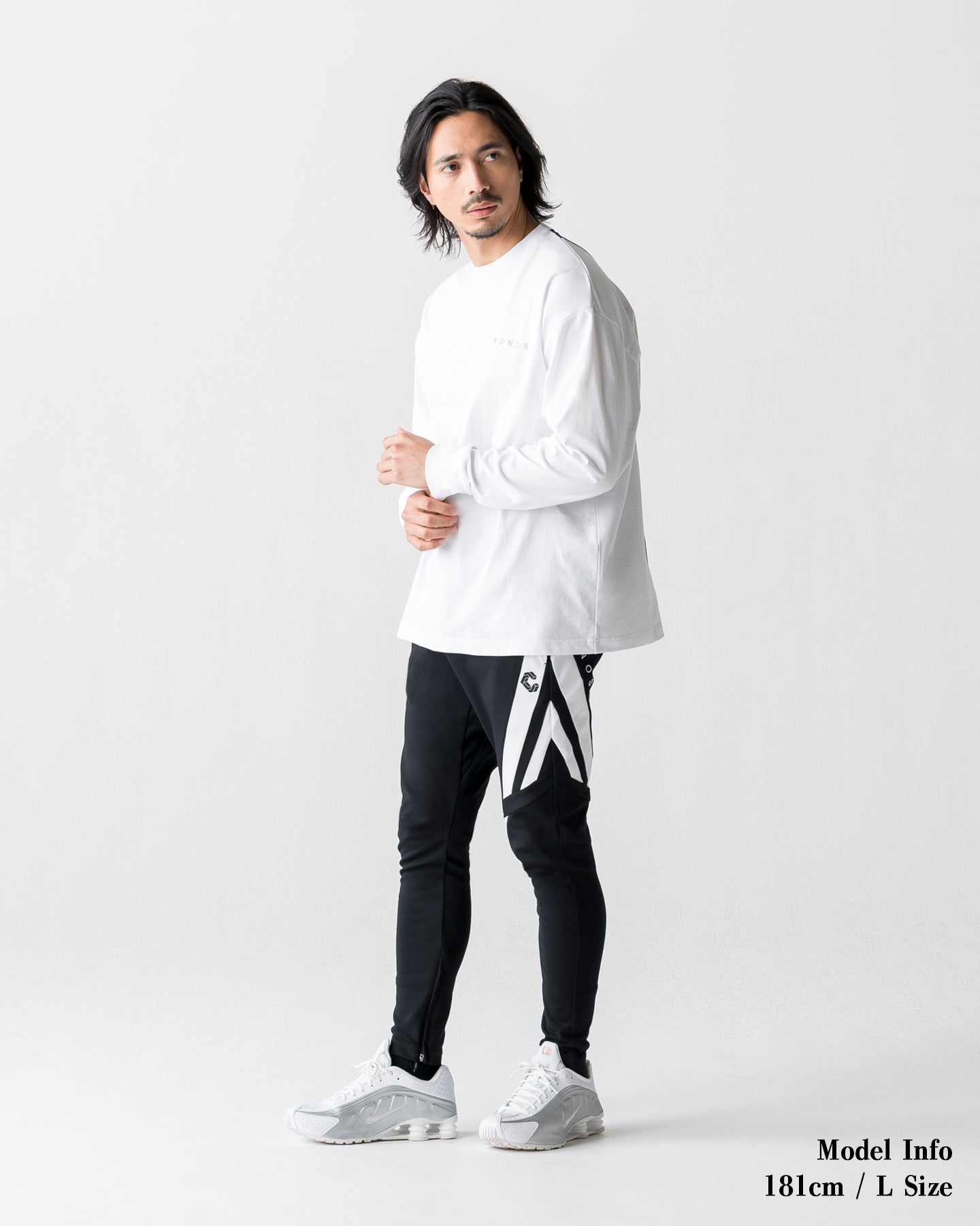 CRONOS BACK STATEMENT L/S TEE【WHITE】