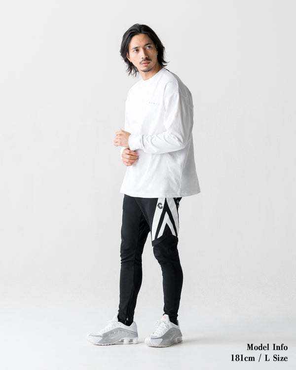 CRONOS BACK STATEMENT L/S TEE【WHITE】
