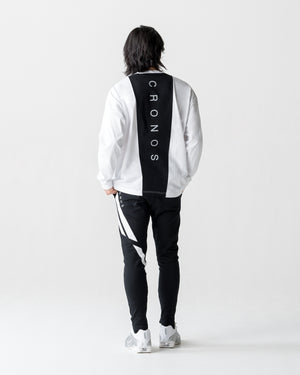 CRONOS BACK STATEMENT L/S TEE【WHITE】
