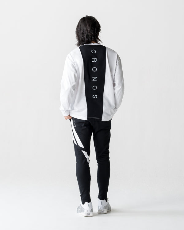 CRONOS BACK STATEMENT L/S TEE【WHITE】