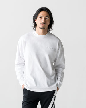 CRONOS BACK STATEMENT L/S TEE【WHITE】