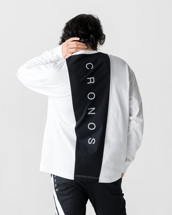 CRONOS BACK STATEMENT L/S TEE【WHITE】