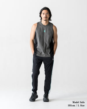 CRONOS SPLIT  LOGO SLEEVELESS【D.GRAY】
