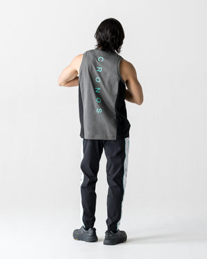 CRONOS SPLIT  LOGO SLEEVELESS【D.GRAY】
