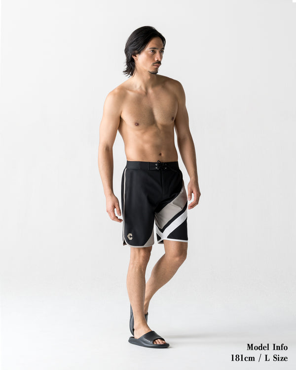 CRONOS ONE FLOW COMPETITION SHORTS【BLACK×GREIGE】