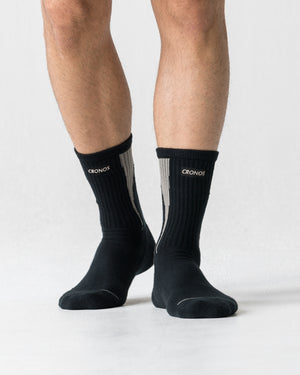 CRONOS MINI BOX LOGO SOCKS【GREIGE】