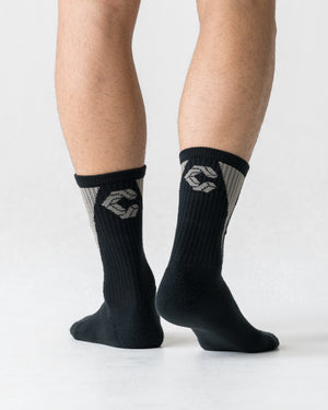 CRONOS MINI BOX LOGO SOCKS【GREIGE】