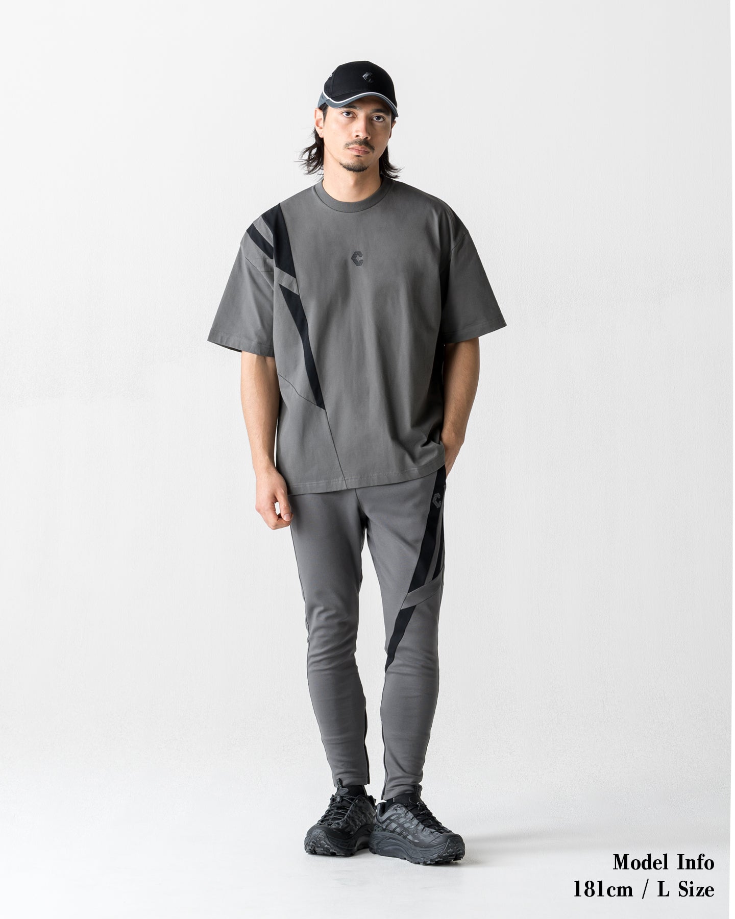 CRONOS ACTIVE FLOW SKINNY PANTS【D.GRAY】